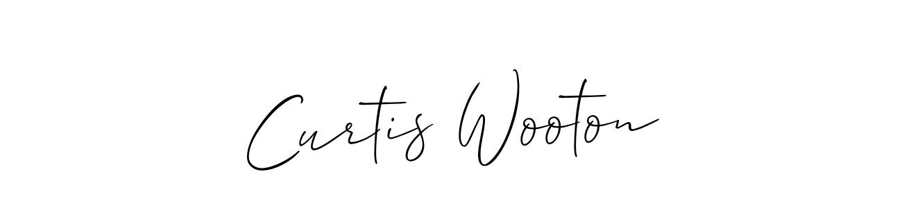 Also we have Curtis Wooton name is the best signature style. Create professional handwritten signature collection using Allison_Script autograph style. Curtis Wooton signature style 2 images and pictures png