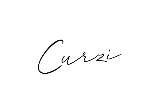 Use a signature maker to create a handwritten signature online. With this signature software, you can design (Allison_Script) your own signature for name Curzi. Curzi signature style 2 images and pictures png