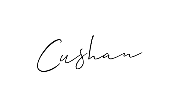 You should practise on your own different ways (Allison_Script) to write your name (Cushan) in signature. don't let someone else do it for you. Cushan signature style 2 images and pictures png