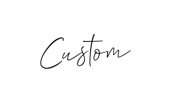 It looks lik you need a new signature style for name Custom. Design unique handwritten (Allison_Script) signature with our free signature maker in just a few clicks. Custom signature style 2 images and pictures png