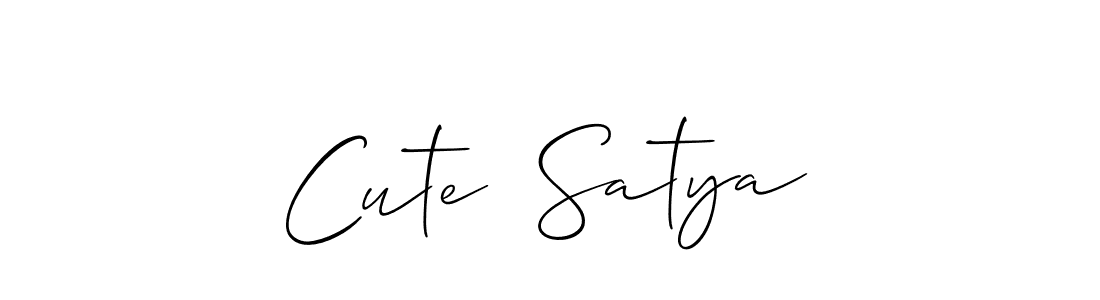 How to Draw Cute  Satya signature style? Allison_Script is a latest design signature styles for name Cute  Satya. Cute  Satya signature style 2 images and pictures png