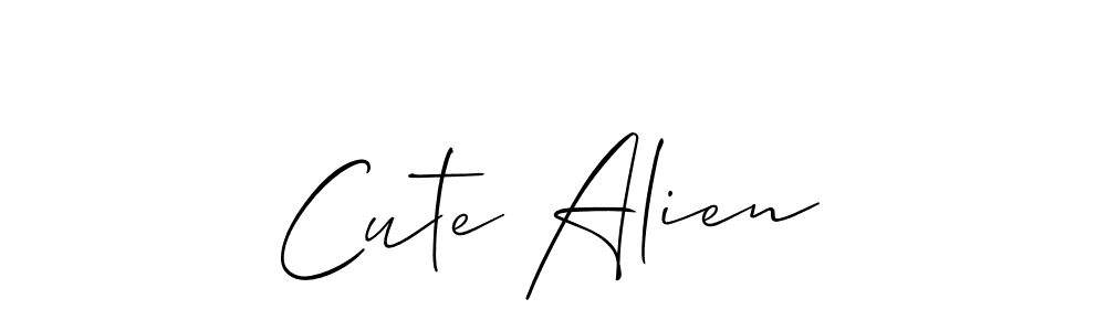 Best and Professional Signature Style for Cute Alien. Allison_Script Best Signature Style Collection. Cute Alien signature style 2 images and pictures png