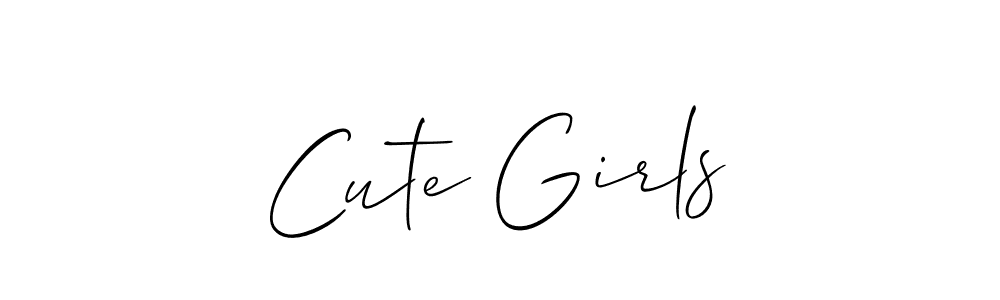 The best way (Allison_Script) to make a short signature is to pick only two or three words in your name. The name Cute Girls include a total of six letters. For converting this name. Cute Girls signature style 2 images and pictures png