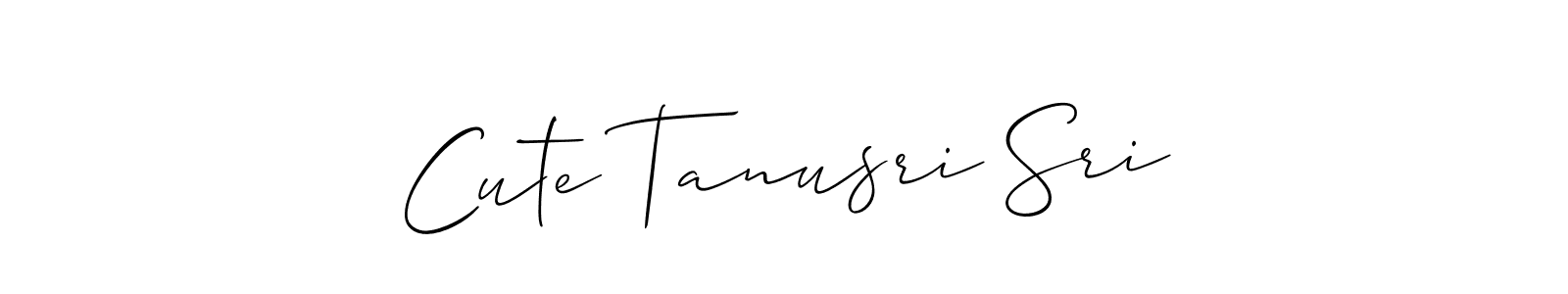 How to Draw Cute Tanusri Sri signature style? Allison_Script is a latest design signature styles for name Cute Tanusri Sri. Cute Tanusri Sri signature style 2 images and pictures png