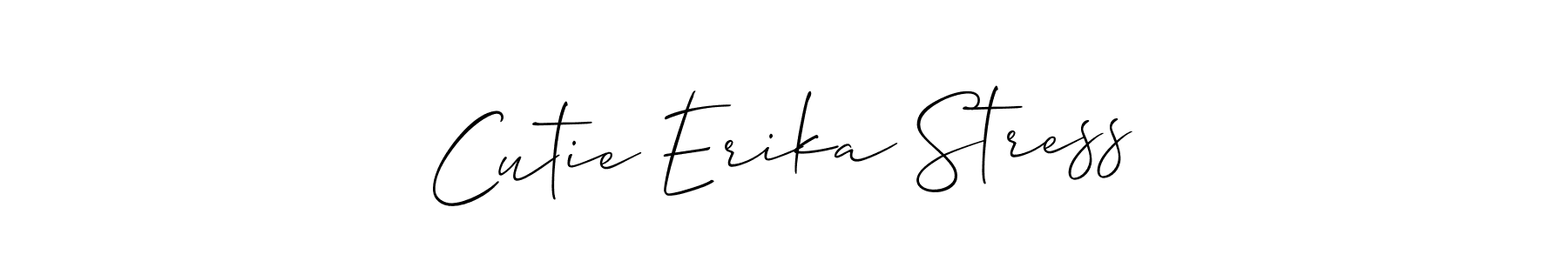 Check out images of Autograph of Cutie Erika Stress name. Actor Cutie Erika Stress Signature Style. Allison_Script is a professional sign style online. Cutie Erika Stress signature style 2 images and pictures png