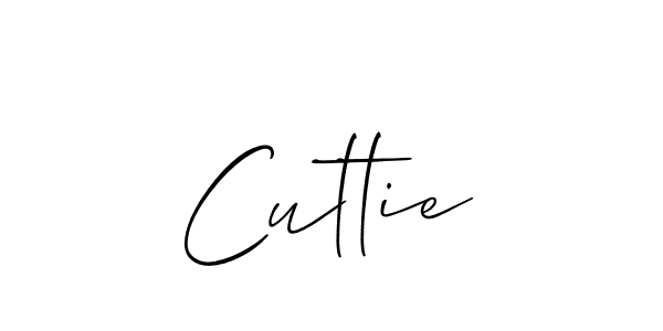 Best and Professional Signature Style for Cuttie. Allison_Script Best Signature Style Collection. Cuttie signature style 2 images and pictures png