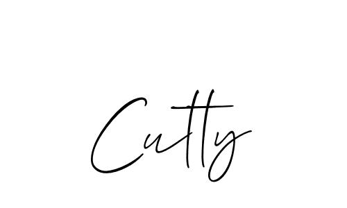 Create a beautiful signature design for name Cutty. With this signature (Allison_Script) fonts, you can make a handwritten signature for free. Cutty signature style 2 images and pictures png