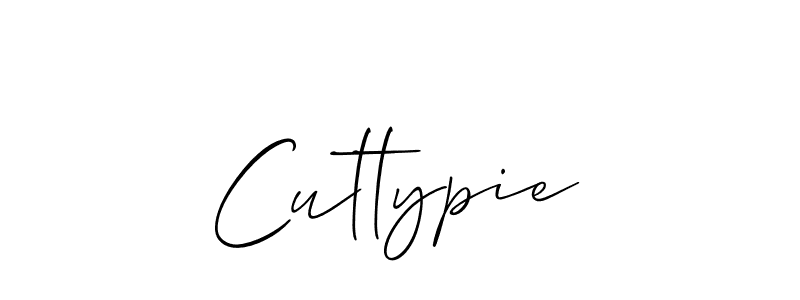 Make a beautiful signature design for name Cuttypie. With this signature (Allison_Script) style, you can create a handwritten signature for free. Cuttypie signature style 2 images and pictures png