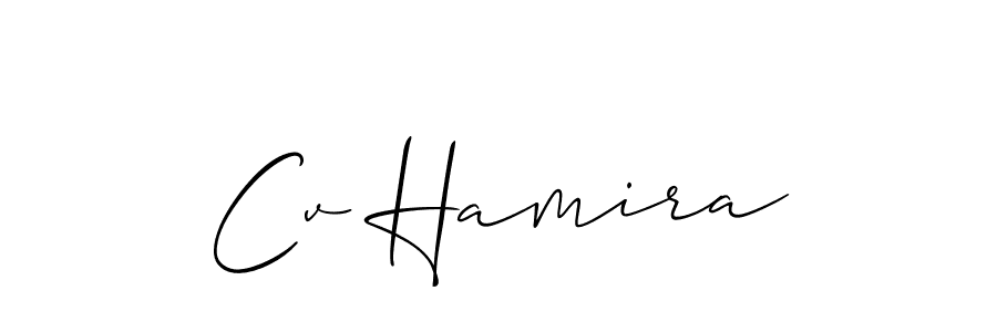 Also You can easily find your signature by using the search form. We will create Cv Hamira name handwritten signature images for you free of cost using Allison_Script sign style. Cv Hamira signature style 2 images and pictures png