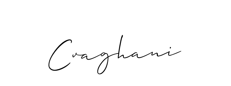 How to make Cvaghani signature? Allison_Script is a professional autograph style. Create handwritten signature for Cvaghani name. Cvaghani signature style 2 images and pictures png