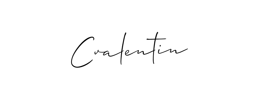 Cvalentin stylish signature style. Best Handwritten Sign (Allison_Script) for my name. Handwritten Signature Collection Ideas for my name Cvalentin. Cvalentin signature style 2 images and pictures png