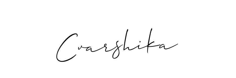 How to make Cvarshika signature? Allison_Script is a professional autograph style. Create handwritten signature for Cvarshika name. Cvarshika signature style 2 images and pictures png