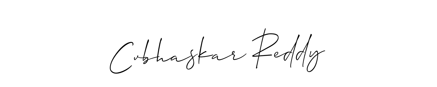 You should practise on your own different ways (Allison_Script) to write your name (Cvbhaskar Reddy) in signature. don't let someone else do it for you. Cvbhaskar Reddy signature style 2 images and pictures png