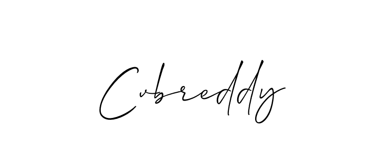 Make a beautiful signature design for name Cvbreddy. With this signature (Allison_Script) style, you can create a handwritten signature for free. Cvbreddy signature style 2 images and pictures png