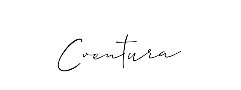 The best way (Allison_Script) to make a short signature is to pick only two or three words in your name. The name Cventura include a total of six letters. For converting this name. Cventura signature style 2 images and pictures png