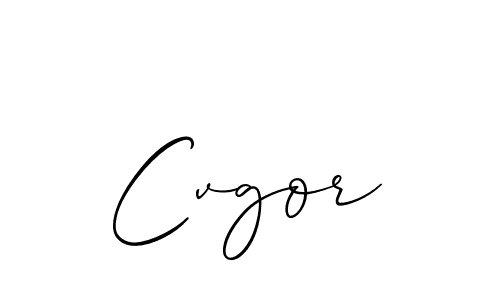 Design your own signature with our free online signature maker. With this signature software, you can create a handwritten (Allison_Script) signature for name Cvgor. Cvgor signature style 2 images and pictures png