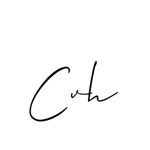 Make a beautiful signature design for name Cvh. With this signature (Allison_Script) style, you can create a handwritten signature for free. Cvh signature style 2 images and pictures png