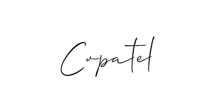 Best and Professional Signature Style for Cvpatel. Allison_Script Best Signature Style Collection. Cvpatel signature style 2 images and pictures png