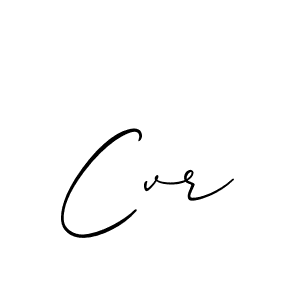 Make a beautiful signature design for name Cvr. With this signature (Allison_Script) style, you can create a handwritten signature for free. Cvr signature style 2 images and pictures png