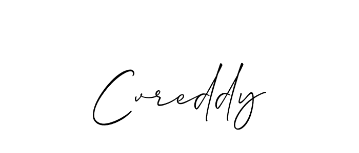 It looks lik you need a new signature style for name Cvreddy. Design unique handwritten (Allison_Script) signature with our free signature maker in just a few clicks. Cvreddy signature style 2 images and pictures png