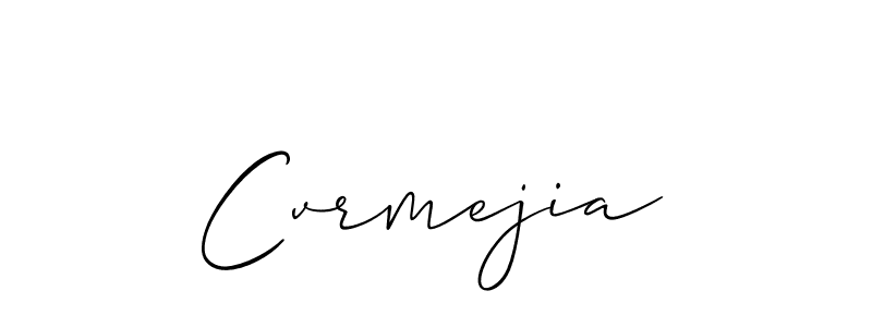 Create a beautiful signature design for name Cvrmejia. With this signature (Allison_Script) fonts, you can make a handwritten signature for free. Cvrmejia signature style 2 images and pictures png