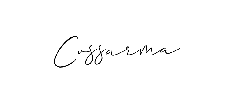 Design your own signature with our free online signature maker. With this signature software, you can create a handwritten (Allison_Script) signature for name Cvssarma. Cvssarma signature style 2 images and pictures png