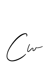 Also You can easily find your signature by using the search form. We will create Cw name handwritten signature images for you free of cost using Allison_Script sign style. Cw signature style 2 images and pictures png