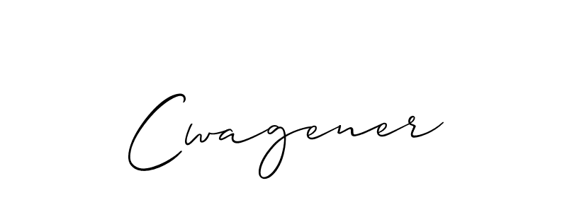 Use a signature maker to create a handwritten signature online. With this signature software, you can design (Allison_Script) your own signature for name Cwagener. Cwagener signature style 2 images and pictures png