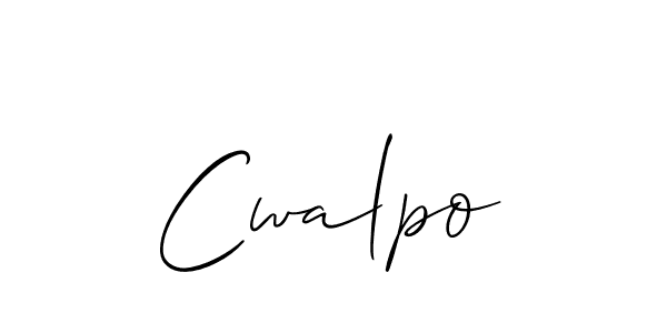 Make a short Cwalpo signature style. Manage your documents anywhere anytime using Allison_Script. Create and add eSignatures, submit forms, share and send files easily. Cwalpo signature style 2 images and pictures png