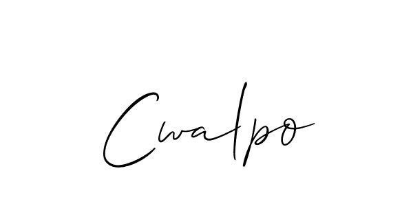 Make a short Cwalpo signature style. Manage your documents anywhere anytime using Allison_Script. Create and add eSignatures, submit forms, share and send files easily. Cwalpo signature style 2 images and pictures png