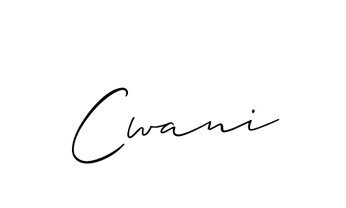 How to make Cwani name signature. Use Allison_Script style for creating short signs online. This is the latest handwritten sign. Cwani signature style 2 images and pictures png