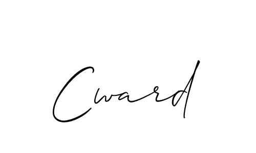 How to make Cward name signature. Use Allison_Script style for creating short signs online. This is the latest handwritten sign. Cward signature style 2 images and pictures png