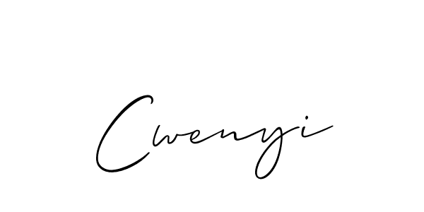 Cwenyi stylish signature style. Best Handwritten Sign (Allison_Script) for my name. Handwritten Signature Collection Ideas for my name Cwenyi. Cwenyi signature style 2 images and pictures png