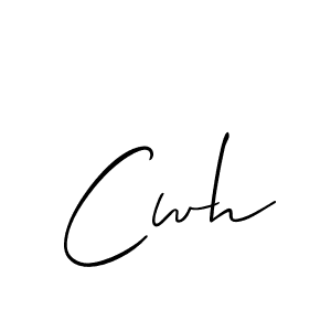 How to make Cwh name signature. Use Allison_Script style for creating short signs online. This is the latest handwritten sign. Cwh signature style 2 images and pictures png