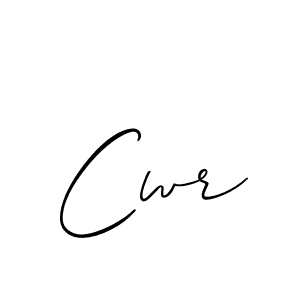 You should practise on your own different ways (Allison_Script) to write your name (Cwr) in signature. don't let someone else do it for you. Cwr signature style 2 images and pictures png