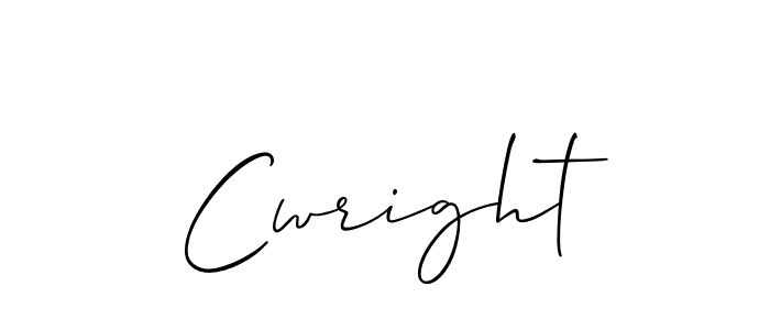 Create a beautiful signature design for name Cwright. With this signature (Allison_Script) fonts, you can make a handwritten signature for free. Cwright signature style 2 images and pictures png