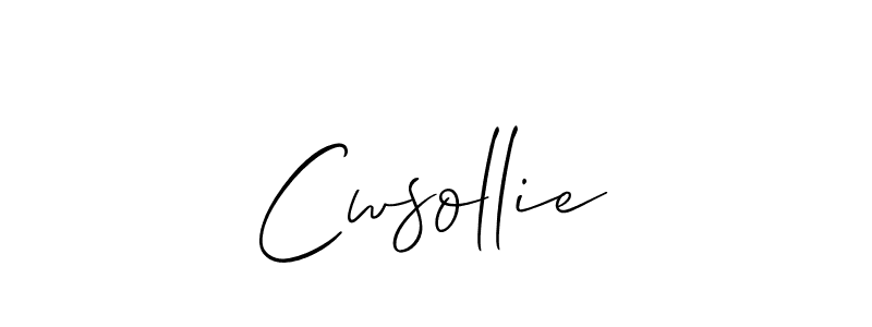 Best and Professional Signature Style for Cwsollie. Allison_Script Best Signature Style Collection. Cwsollie signature style 2 images and pictures png
