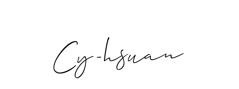 Cy-hsuan stylish signature style. Best Handwritten Sign (Allison_Script) for my name. Handwritten Signature Collection Ideas for my name Cy-hsuan. Cy-hsuan signature style 2 images and pictures png