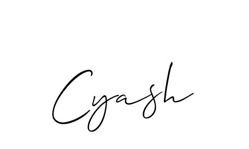 Once you've used our free online signature maker to create your best signature Allison_Script style, it's time to enjoy all of the benefits that Cyash name signing documents. Cyash signature style 2 images and pictures png