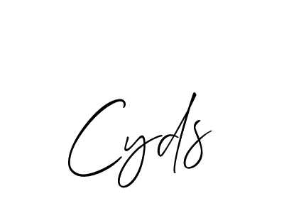 Make a beautiful signature design for name Cyds. Use this online signature maker to create a handwritten signature for free. Cyds signature style 2 images and pictures png