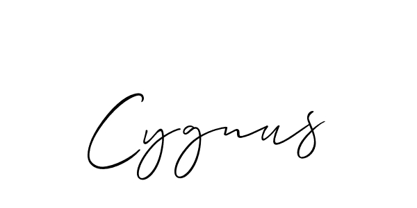 Create a beautiful signature design for name Cygnus. With this signature (Allison_Script) fonts, you can make a handwritten signature for free. Cygnus signature style 2 images and pictures png