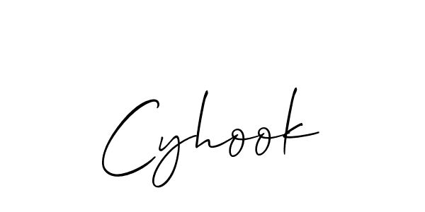 It looks lik you need a new signature style for name Cyhook. Design unique handwritten (Allison_Script) signature with our free signature maker in just a few clicks. Cyhook signature style 2 images and pictures png