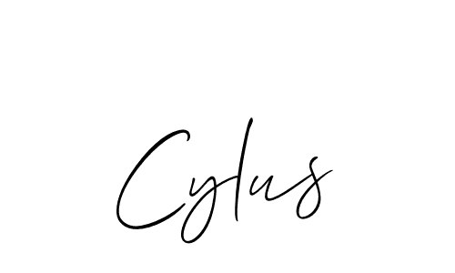 The best way (Allison_Script) to make a short signature is to pick only two or three words in your name. The name Cylus include a total of six letters. For converting this name. Cylus signature style 2 images and pictures png