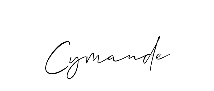 Create a beautiful signature design for name Cymande. With this signature (Allison_Script) fonts, you can make a handwritten signature for free. Cymande signature style 2 images and pictures png