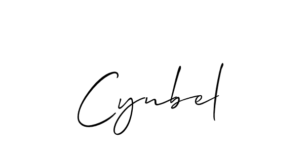 The best way (Allison_Script) to make a short signature is to pick only two or three words in your name. The name Cynbel include a total of six letters. For converting this name. Cynbel signature style 2 images and pictures png