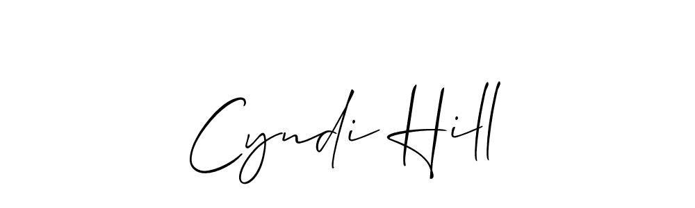 How to make Cyndi Hill signature? Allison_Script is a professional autograph style. Create handwritten signature for Cyndi Hill name. Cyndi Hill signature style 2 images and pictures png