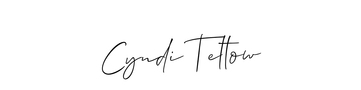 How to Draw Cyndi Teltow signature style? Allison_Script is a latest design signature styles for name Cyndi Teltow. Cyndi Teltow signature style 2 images and pictures png