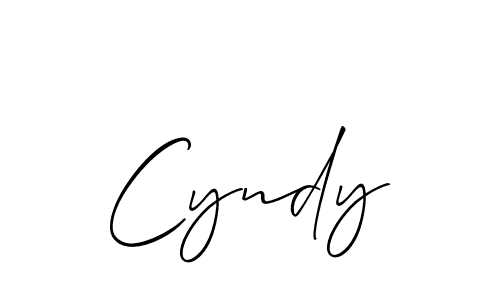 Allison_Script is a professional signature style that is perfect for those who want to add a touch of class to their signature. It is also a great choice for those who want to make their signature more unique. Get Cyndy name to fancy signature for free. Cyndy signature style 2 images and pictures png