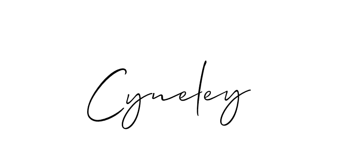 It looks lik you need a new signature style for name Cyneley. Design unique handwritten (Allison_Script) signature with our free signature maker in just a few clicks. Cyneley signature style 2 images and pictures png