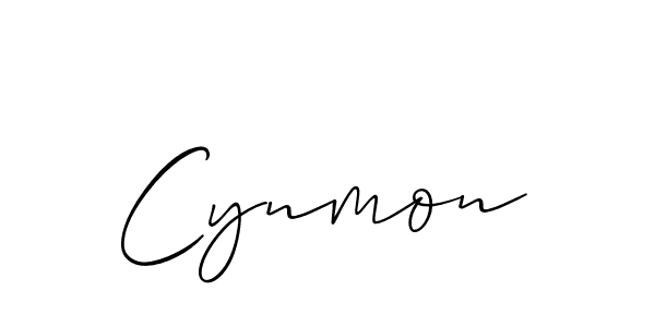 How to make Cynmon name signature. Use Allison_Script style for creating short signs online. This is the latest handwritten sign. Cynmon signature style 2 images and pictures png